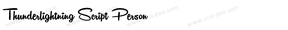 Thunderlightning Script Personal Use字体转换